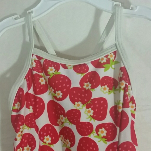 Penelope Mack Strawberry Ruffle One Piece - Picture 2 of 8